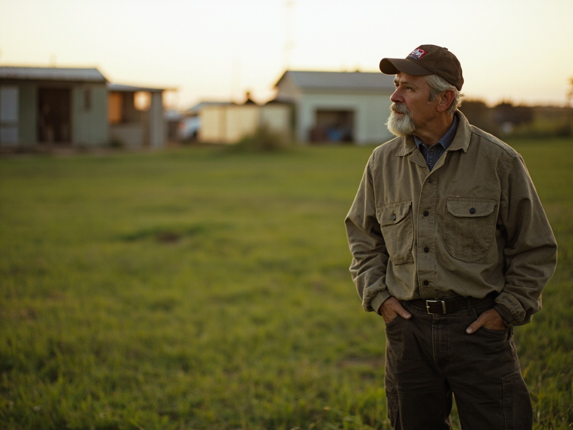 Farm owner reviewing monitoring data in a New Zealand paddock